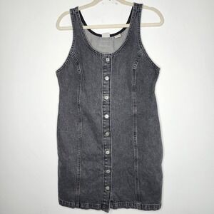 Levi's | Dresses | Levis New Black Denim Buttondown Halter Womens Dress  Medium | Poshmark